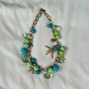 Rare J Crew Seafoam Treasures Necklace